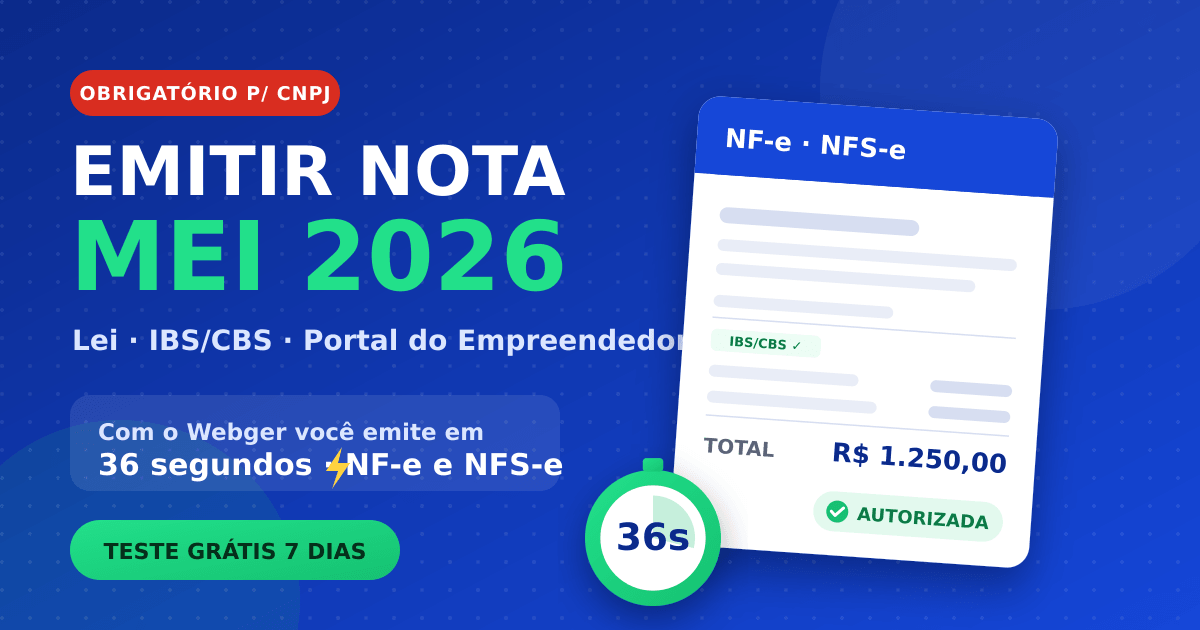 Como emitir nota fiscal MEI em 2026: guia completo + passo a passo